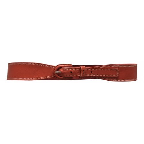 Pre-owned Saint Laurent Leather Belt In Red