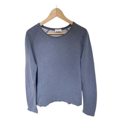Pre-owned Acne Studios Cashmere Sweatshirt In Blue