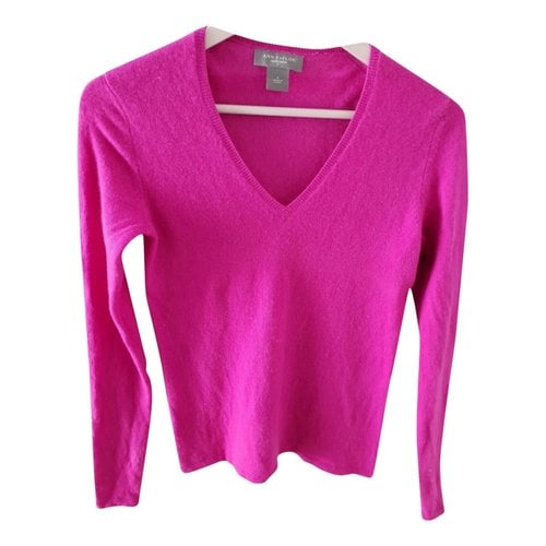 Pre-owned Ann Taylor Cashmere Jumper In Pink