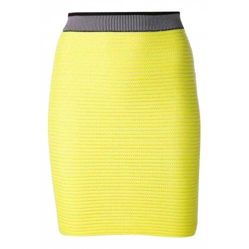 Pre-owned Alexander Wang Mini Skirt In Yellow