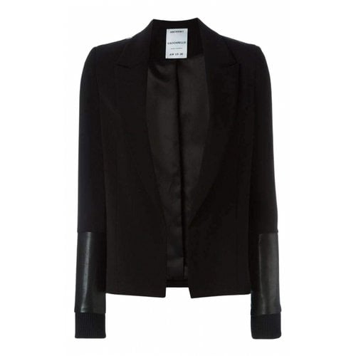 Pre-owned Anthony Vaccarello Blazer In Black