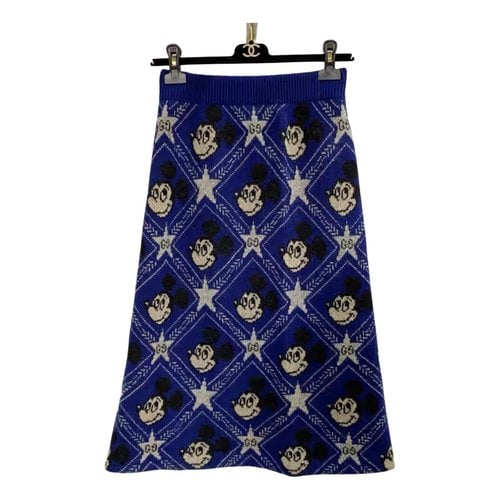 Pre-owned Disney X Gucci Wool Mid-length Skirt In Multicolour