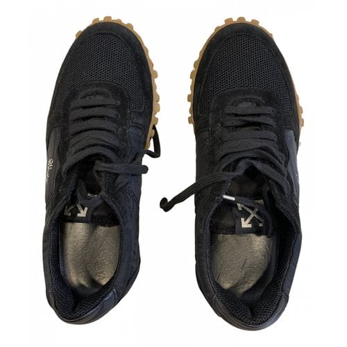 Pre-owned Off-white Runner Trainers In Black