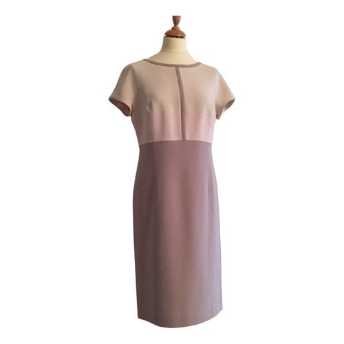 Pre-owned Basler Mid-length Dress In Beige