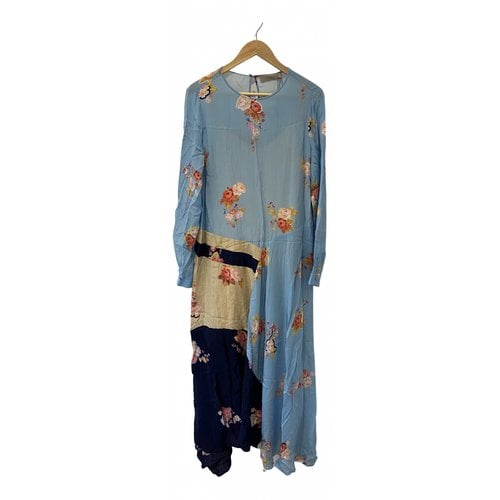 Pre-owned Preen Maxi Dress In Blue