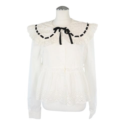 Pre-owned Manoush Blouse In White