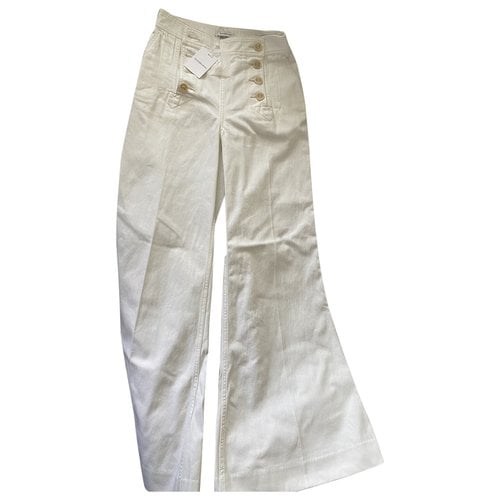 Pre-owned Zimmermann Large Jeans In White