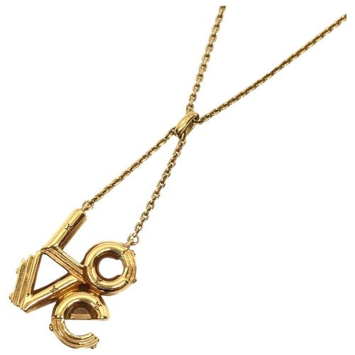 Pre-owned Louis Vuitton Pendant In Gold