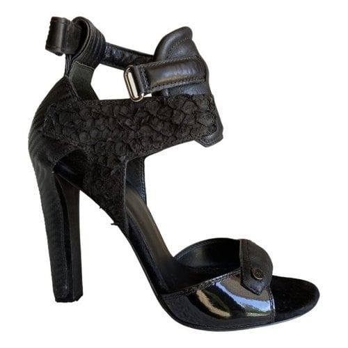Pre-owned Alexander Wang Leather Sandals In Black