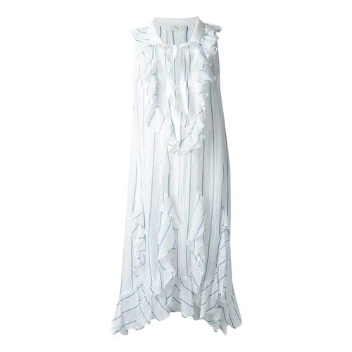 Pre-owned Chloé Silk Mini Dress In White