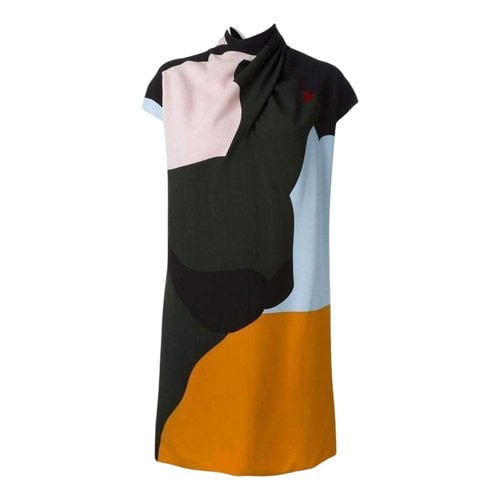 Pre-owned Nina Ricci Silk Mid-length Dress In Multicolour