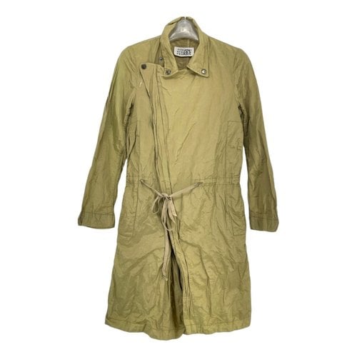 Pre-owned Maison Margiela Coat In Yellow