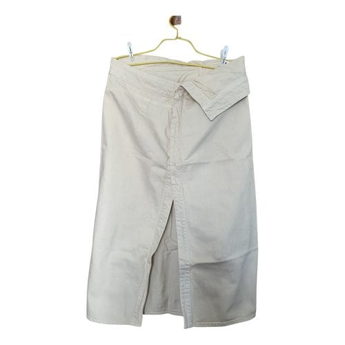 Pre-owned Jacquemus La Riviera Mid-length Skirt In Beige