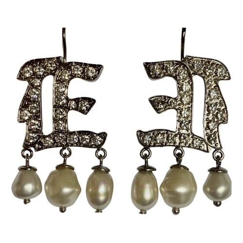 Pre-owned Ermanno Scervino Earrings In Silver