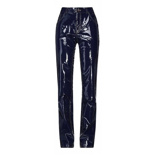 Pre-owned Ottolinger Straight Pants In Blue
