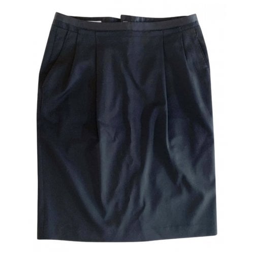Pre-owned Costume National Wool Mid-length Skirt In Black