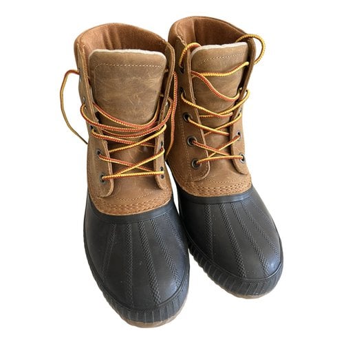Pre-owned Sorel Leather Boots In Camel