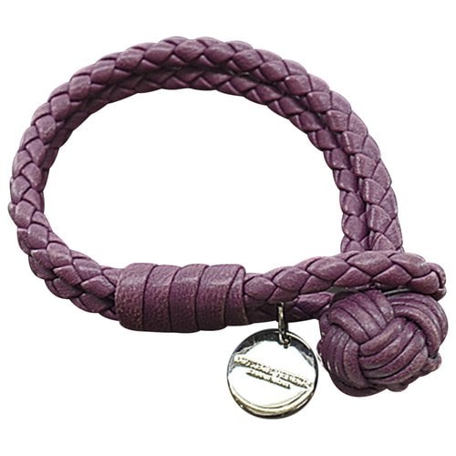 Pre-owned Bottega Veneta Bracelet In Purple