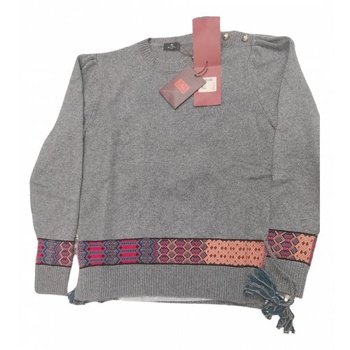 Pre-owned Etro Wool Jumper In Grey