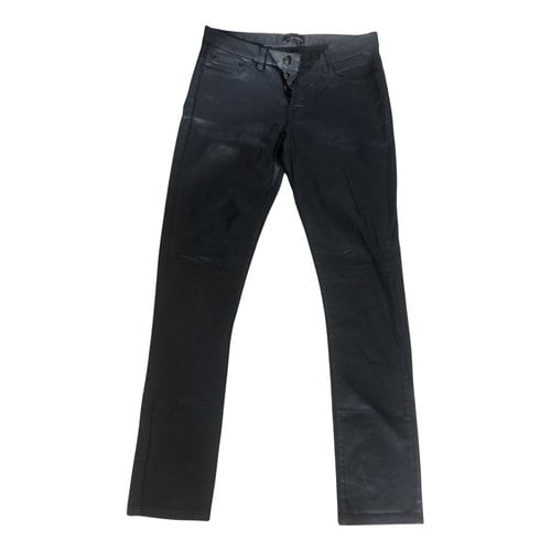 Pre-owned The Kooples Slim Jeans In Black
