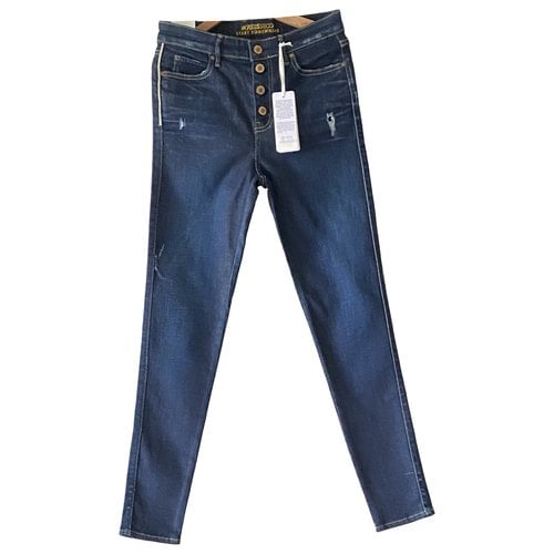 Pre-owned Guess Slim Jeans In Navy