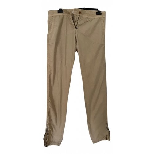 Pre-owned Ermanno Scervino Carot Pants In Beige