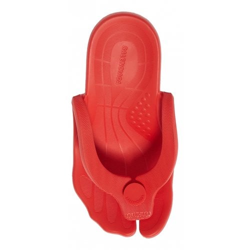 Pre-owned Balenciaga Flip Flops In Red