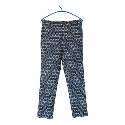 Pre-owned Zilli Straight Pants In Blue