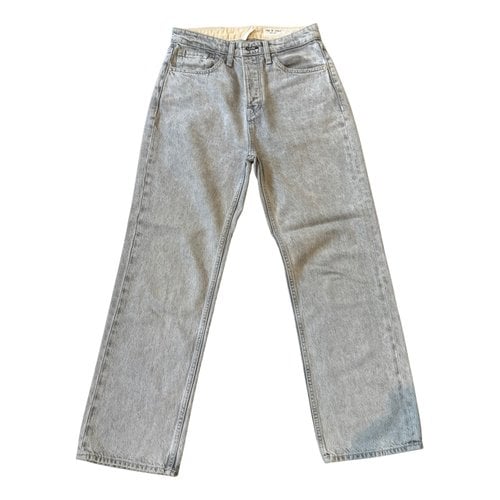 Pre-owned Rag & Bone Straight Pants In Grey