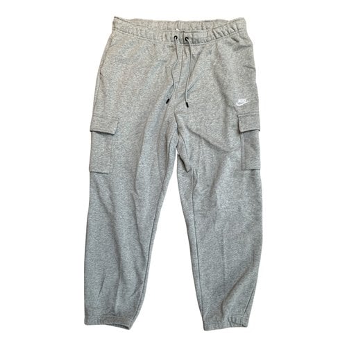 Pre-owned Nike Slim Pants In Grey