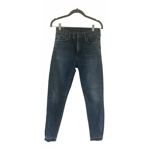 Pre-owned Citizens Of Humanity Slim Pants In Blue