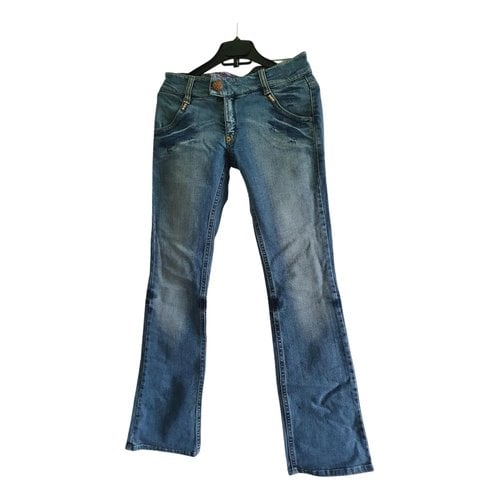 Pre-owned Pinko Bootcut Jeans In Blue
