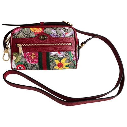 Pre-owned Gucci Ophidia Leather Crossbody Bag In Multicolour