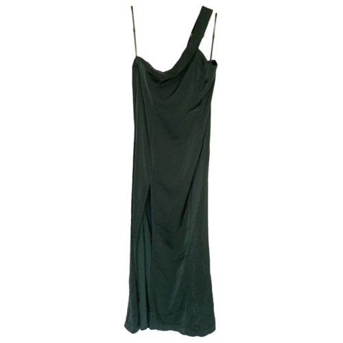 Pre-owned Nbd Maxi Dress In Green