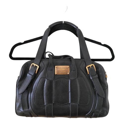 Pre-owned Dolce & Gabbana Leather Tote In Black