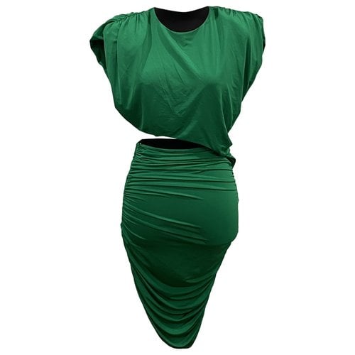 Pre-owned Ronny Kobo Mini Dress In Green