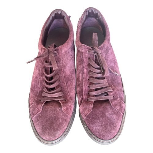 Pre-owned Givenchy Trainers In Burgundy
