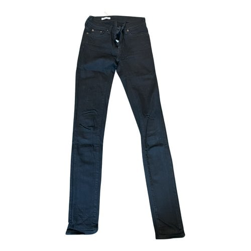 Pre-owned Ralph Lauren Slim Jeans In Black