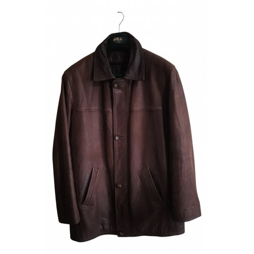 Pre-owned Oakwood Leather Coat In Brown