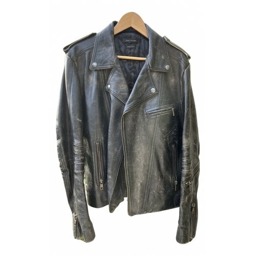 Pre-owned Marc Jacobs Leather Jacket In Brown