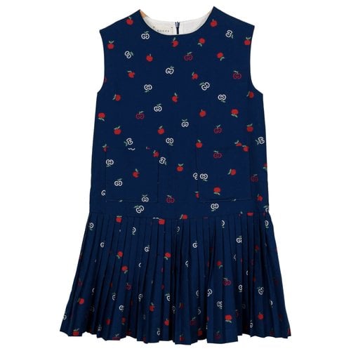 Pre-owned Gucci Kids' Dress In Navy