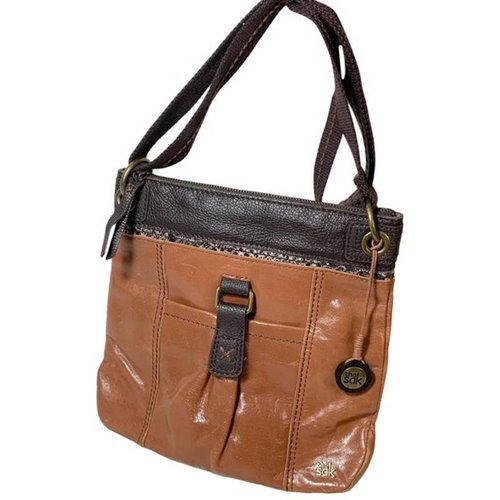 Pre-owned The Sak Leather Crossbody Bag In Brown