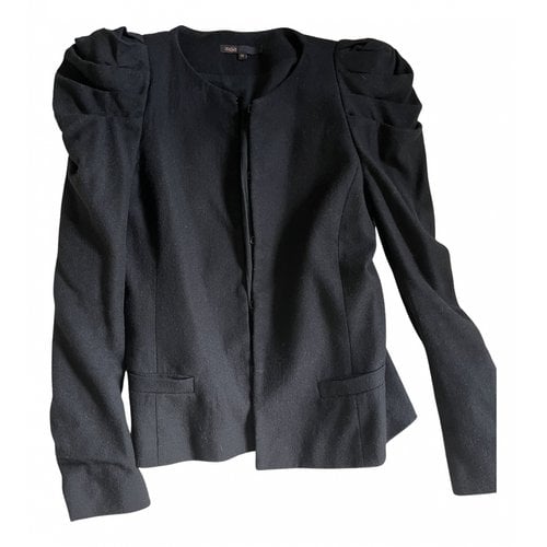 Pre-owned Maje Cashmere Jacket In Black