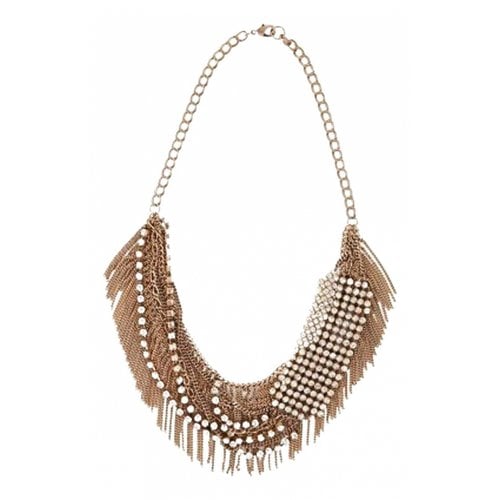 Pre-owned Bcbg Max Azria Necklace In Gold