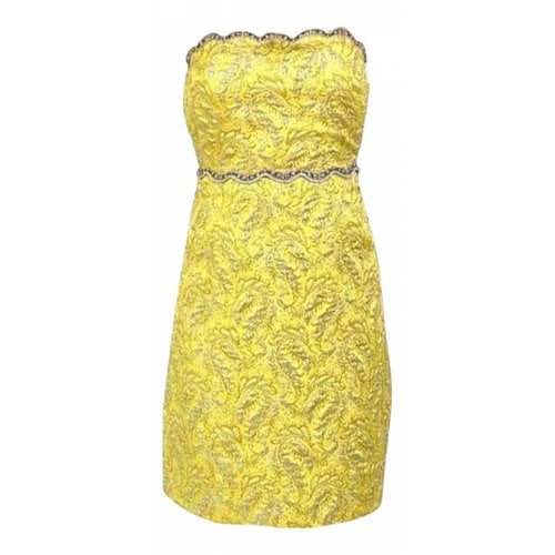 Pre-owned Gucci Mini Dress In Yellow