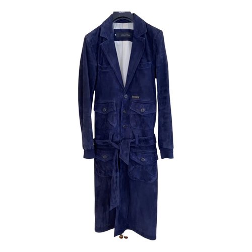 Pre-owned Dsquared2 Coat In Navy