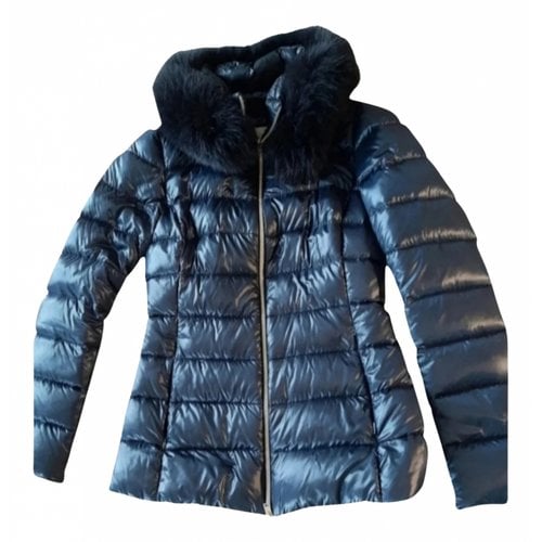 Pre-owned Herno Puffer In Blue