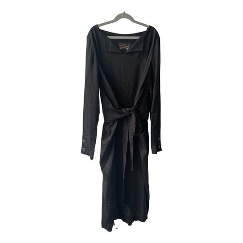 Pre-owned Vivienne Westwood Anglomania Mid-length Dress In Black