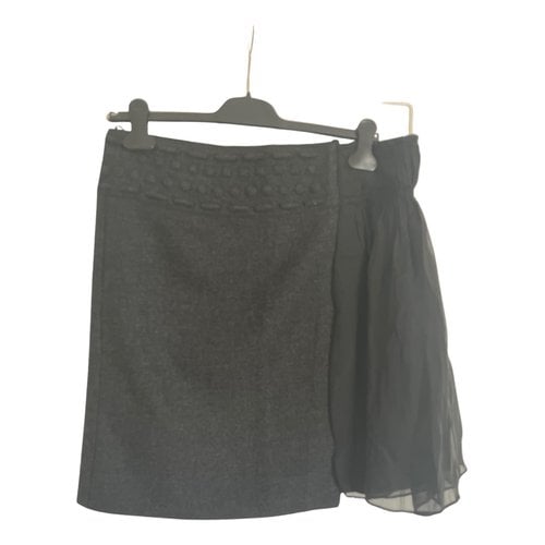 Pre-owned Philosophy Di Alberta Ferretti Wool Skirt In Grey
