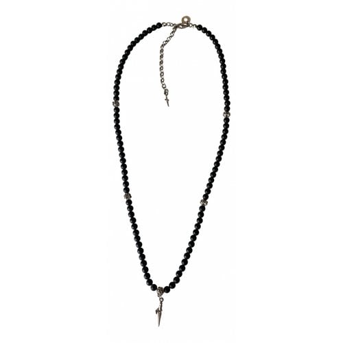 Pre-owned Cesare Paciotti Silver Necklace In Black